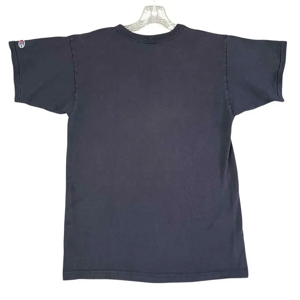 Vintage Champion Shirt Cornell University Tee Navy Blue Men's Size Medium M - Picture 3 of 8